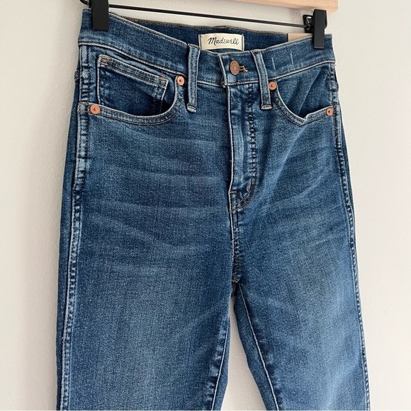 NWT Madewell Women’s 10” High Rise Skinny Jeans in Wendover Wash Blue Size 24 - Picture 7 of 15
